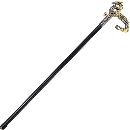 Wyvern of Wisdom Ornate Dragon Hidden Blade Sword Cane-0