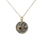Sun and moon friendship coin necklace - 