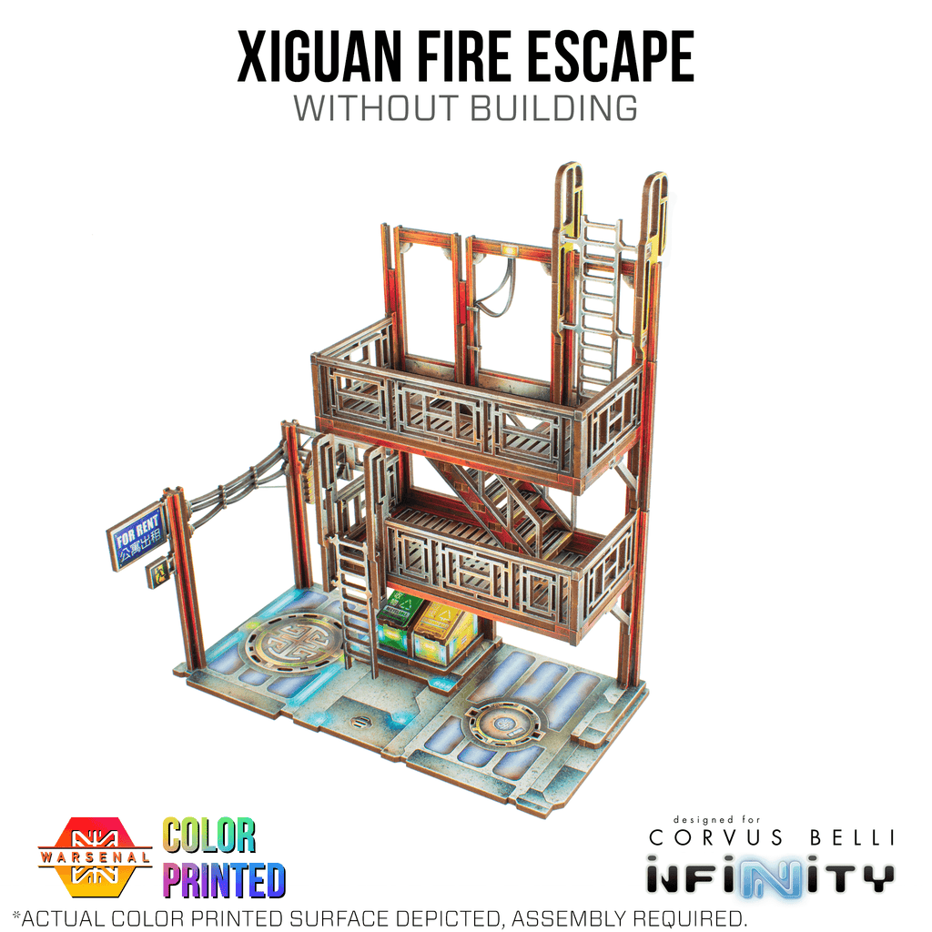 Xiguan Fire Escape - Back Alley / Color Printed