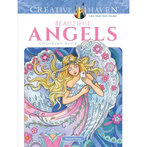 Creative Haven Beautiful Angels Coloring Book