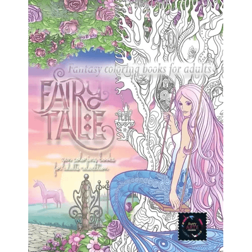 Fairy tale fantasy coloring books for adults: zen coloring books for adults relaxation: calming therapy coloring books for adults relaxation - Paperback - 