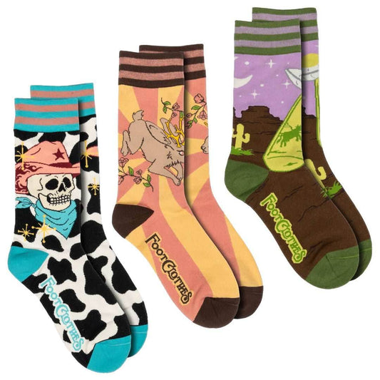 Y'allternative Gay Cowboy Crew Sock Pack | 3 Designs - 
