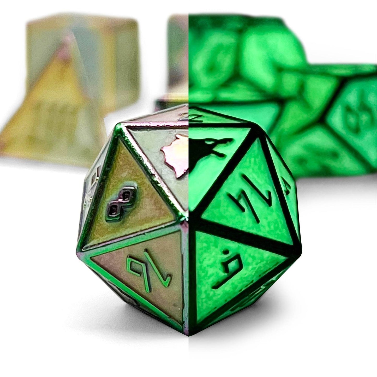 Yggdrasil - Norse Themed Metal Dice Set - 