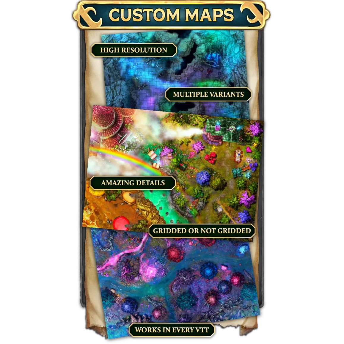 Battlezoo Ancestries: Year of Titans Themed Battle Maps