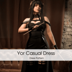 Spy x Family Yor Forger Cosplay Dress Pattern - Digital Product - 
