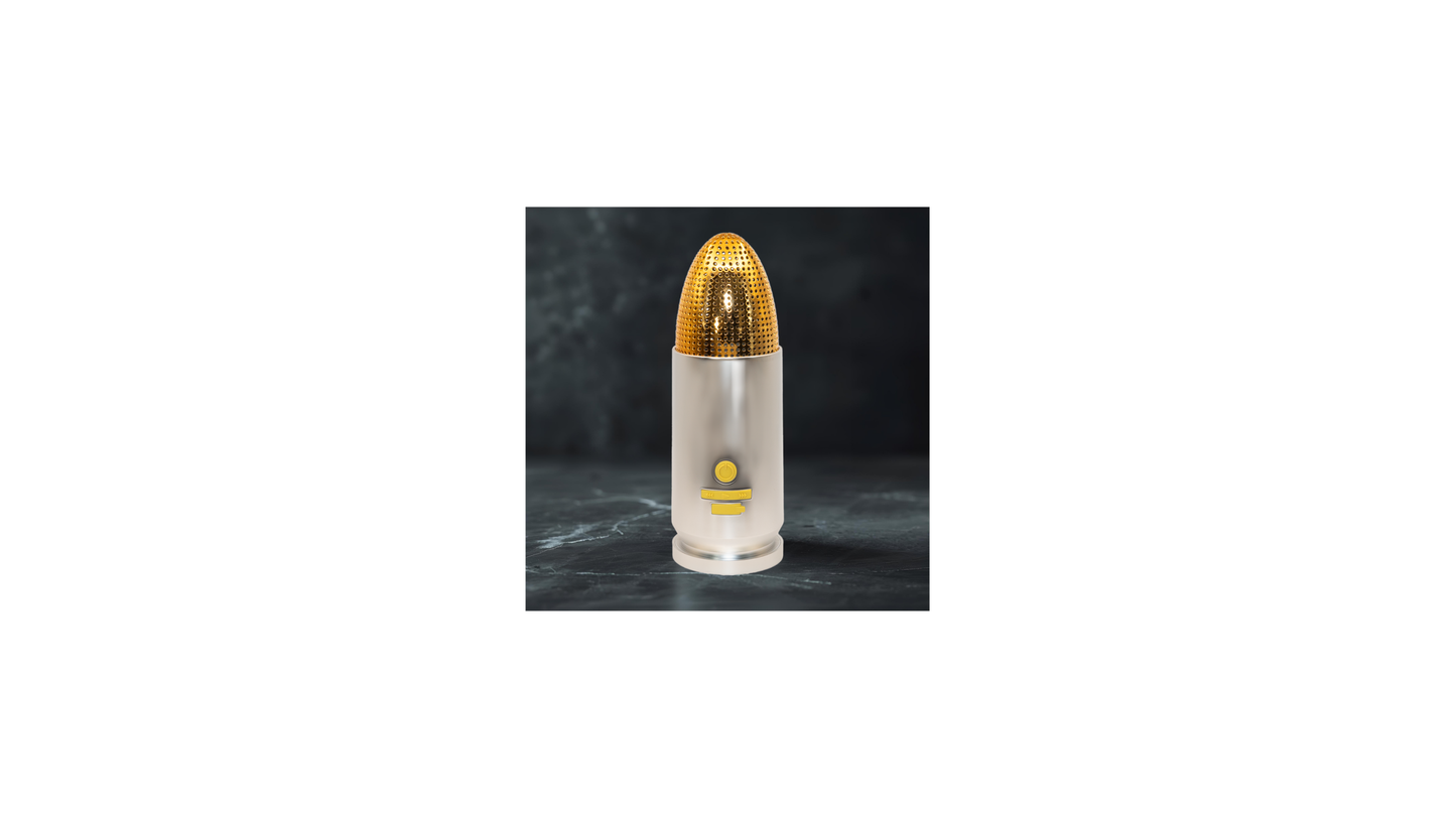 9mm Bullet Bluetooth Speaker Nickle