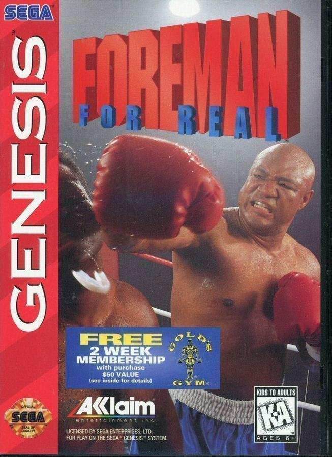 Foreman For Real (Sega Genesis) - Game Manual Only