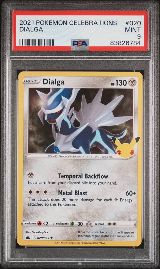 2021 POKEMON CELEBRATIONS DIALGA #20 PSA 9 - 