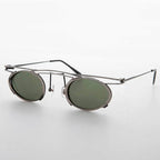 Floating Oval Lens Edwardian Steampunk Vintage Sunglass - Zebulon - Copper
