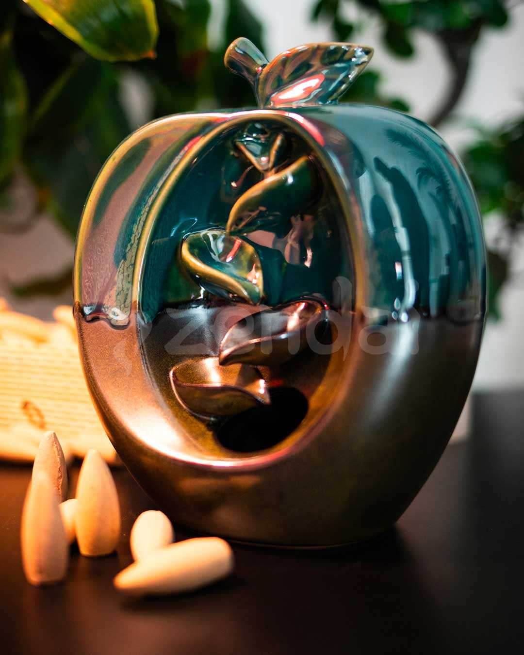 Zen Apple Backflow Incense Burner - 