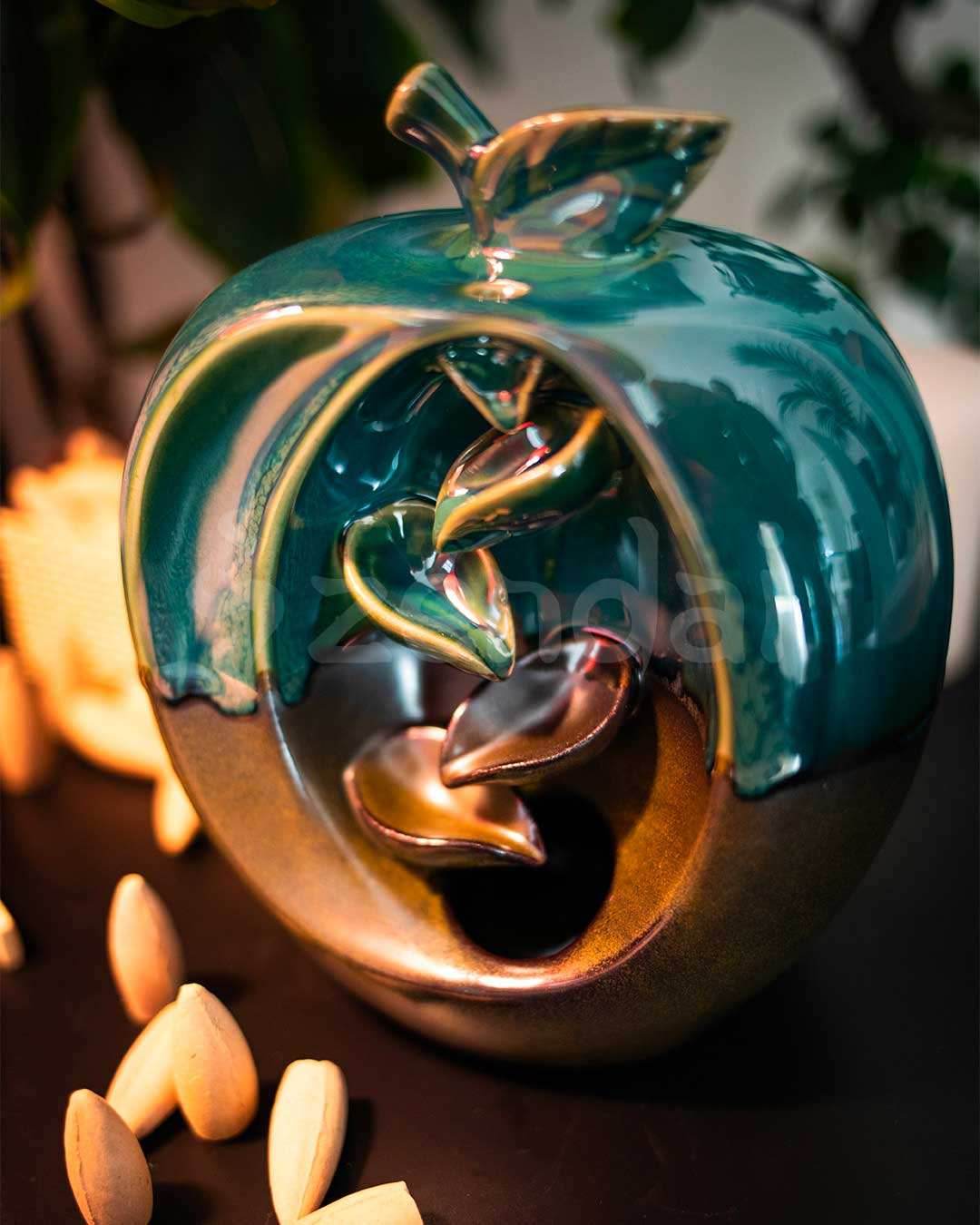 Zen Apple Backflow Incense Burner - 