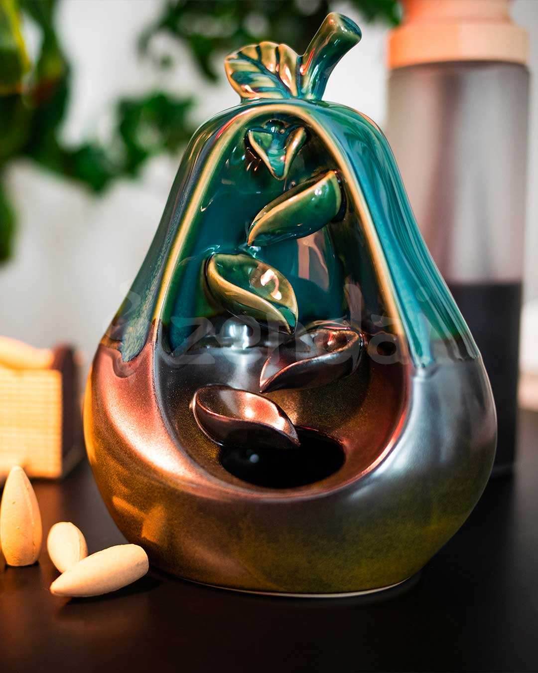 Zen Pear Backflow Incense Burner - 