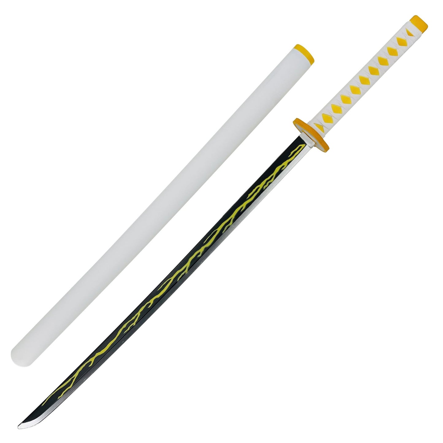 Zenitsu Agatsuma Demon Slayer Foam Katana Sword With Scabbard-0