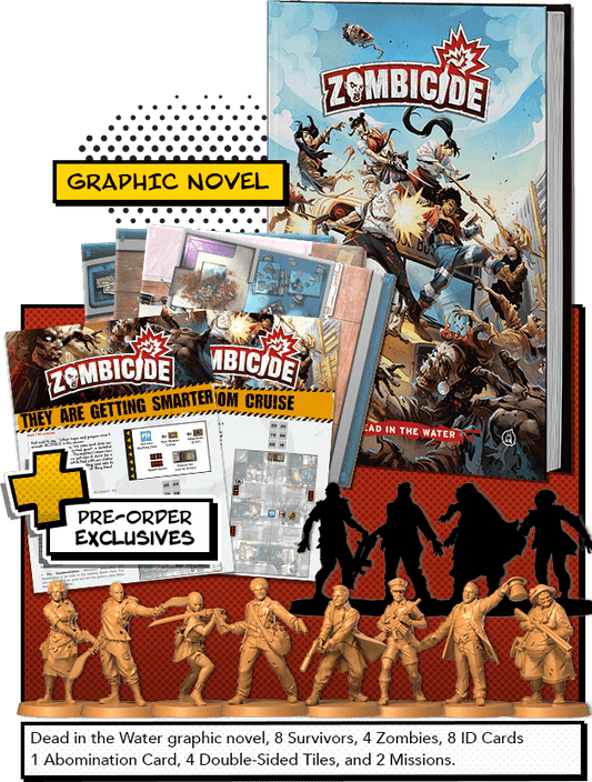 Zombicide: Dead in the Water with Pre-order Exclusives - 