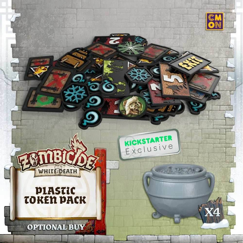 Zombicide: White Death Plastic Token Pack - Kickstarter Exclusive - 
