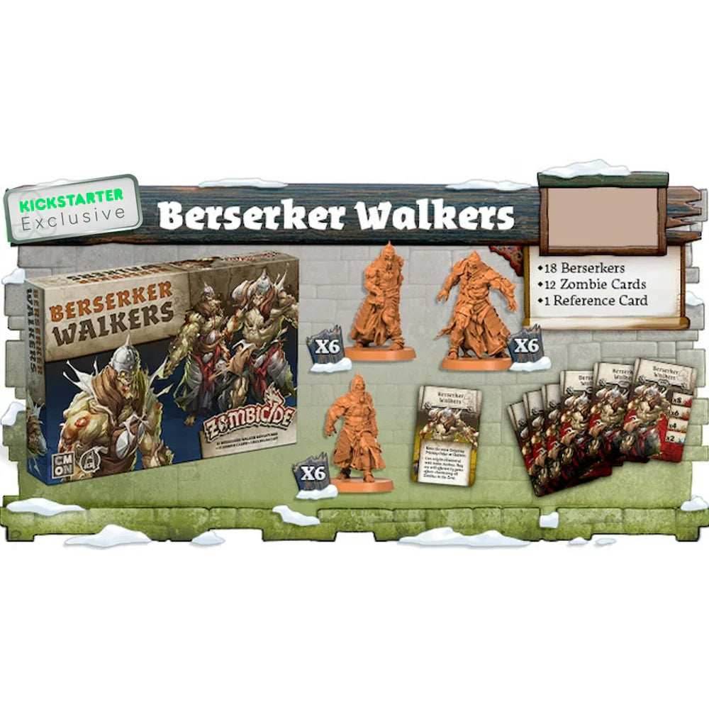 Zombicide: White Death Berserker Walkers - Kickstarter Exclusive - 