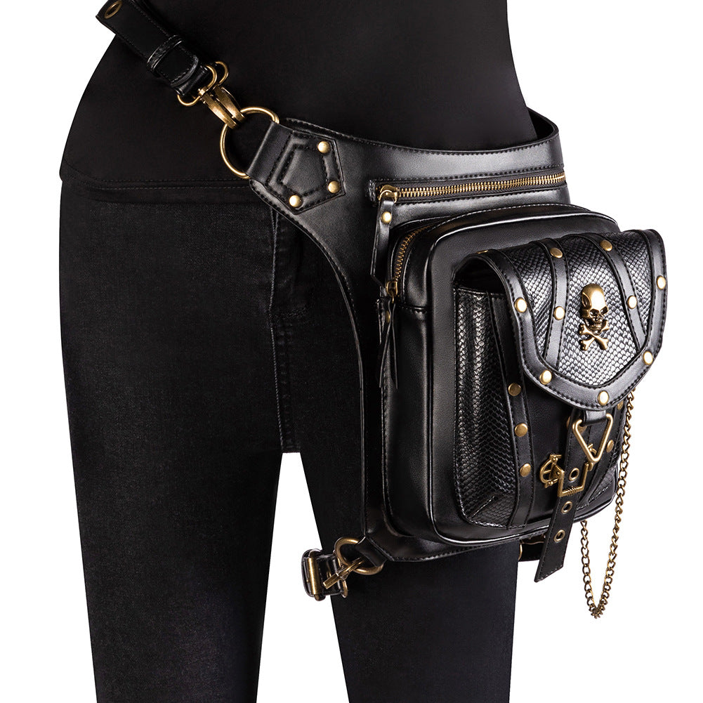 A steampunk retro cross-body bag for women