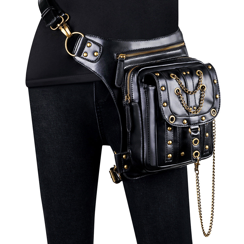 A steampunk retro cross-body bag for women