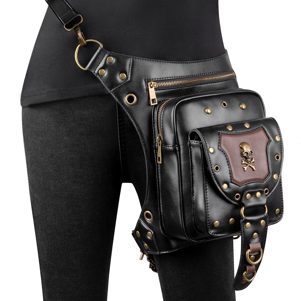 A steampunk retro cross-body bag for women