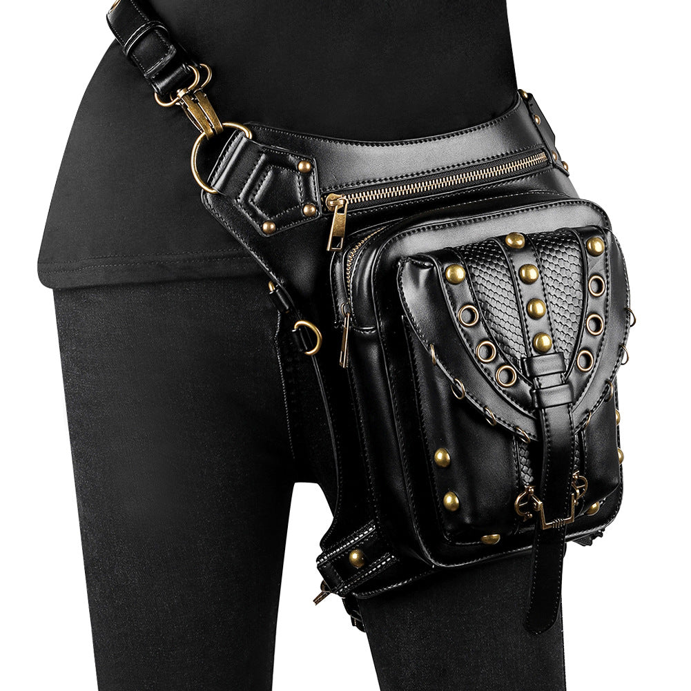 A steampunk retro cross-body bag for women