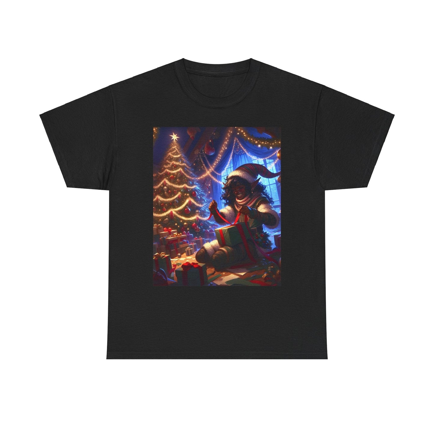 A Very Drow Christmas Unisex Heavy Cotton Tee