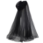Halloween Ghost Hooded Cloak Death Witch Mesh Cloak Ball Performance Costume