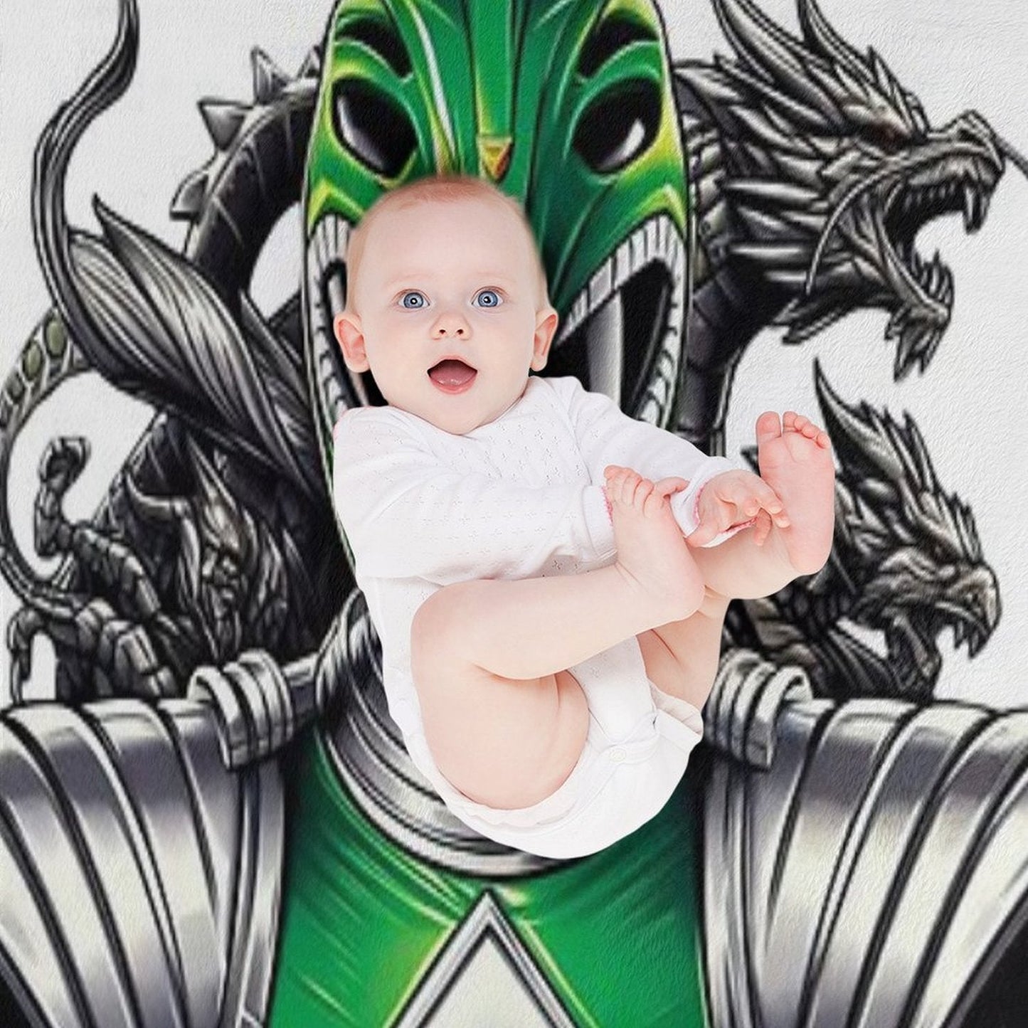 Green Ranger Full Power Throw Blanket