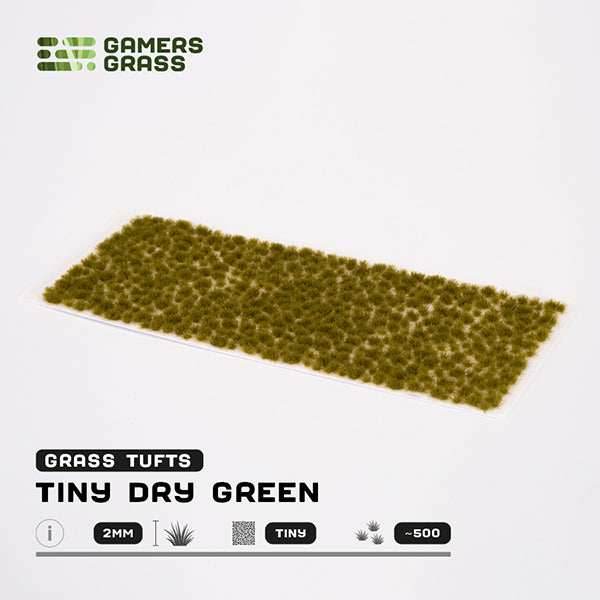 Gamers Grass Tufts: Dry Green- Tiny - 