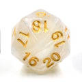 Pearl White Countdown/Spindown d20 22mm - 