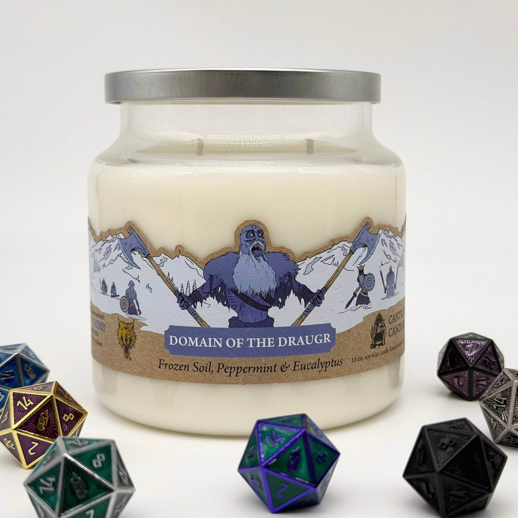 Cantrip Candles - Domain of the Draugr (16 oz Glass Candle) - 