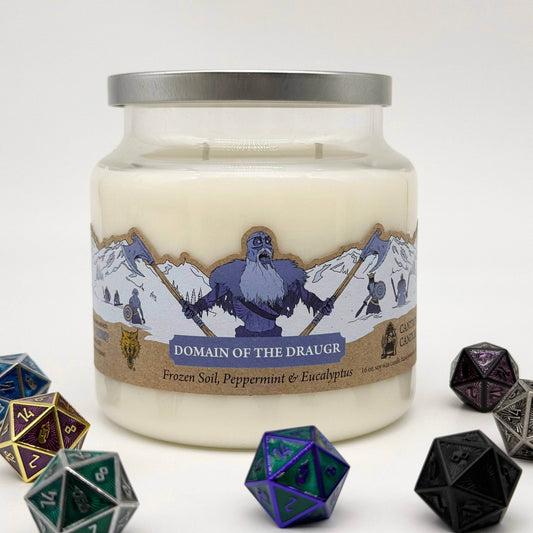 Cantrip Candles - Domain of the Draugr (16 oz Glass Candle) - 