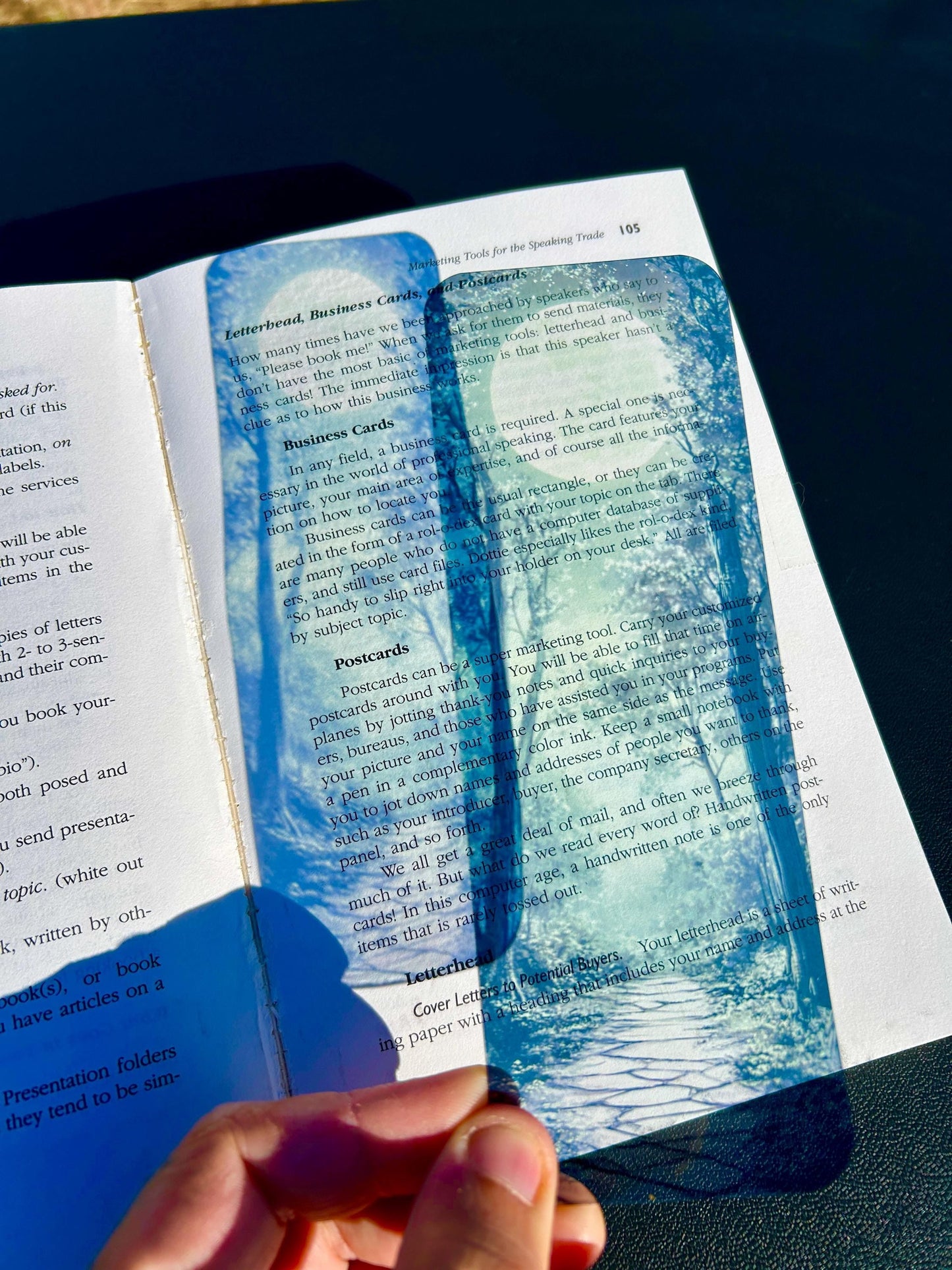 Full Moon Forest Path Bookmark – Serene Green Woods Under Full Moon | Tranquil Nature Lover Gift