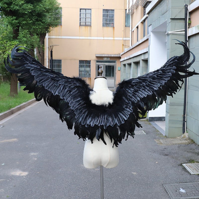 Wings of Freedom of Movement Personality Catwalk Show PropsMovement Personality Catwalk Show Props
 Product information:
 
 Color: black, cream White
 
 Size: 160 * 80cm
 
 Material: Feather


 

Packing list:

 Performance props *1


 


  


  
 
 Product ImageWingsDungeonDice1