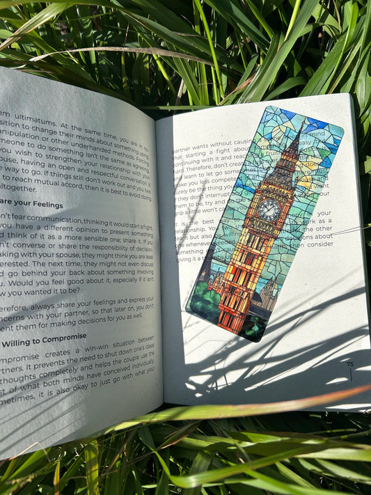 Big Ben England Bookmark – Handmade London Souvenir, UK Landmark Page Marker, Travel Gift, British Icon Bookmark, Book Lover Gift