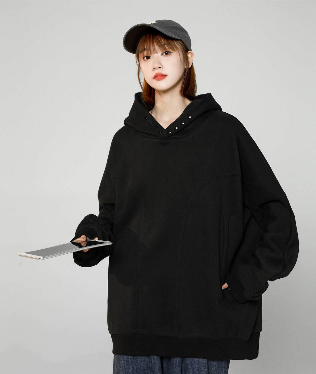 Women's Casual Hidden Hoodie - Beige / S