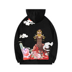 KH9241 Queen Himiko Embroidery Hoodie - Black / S