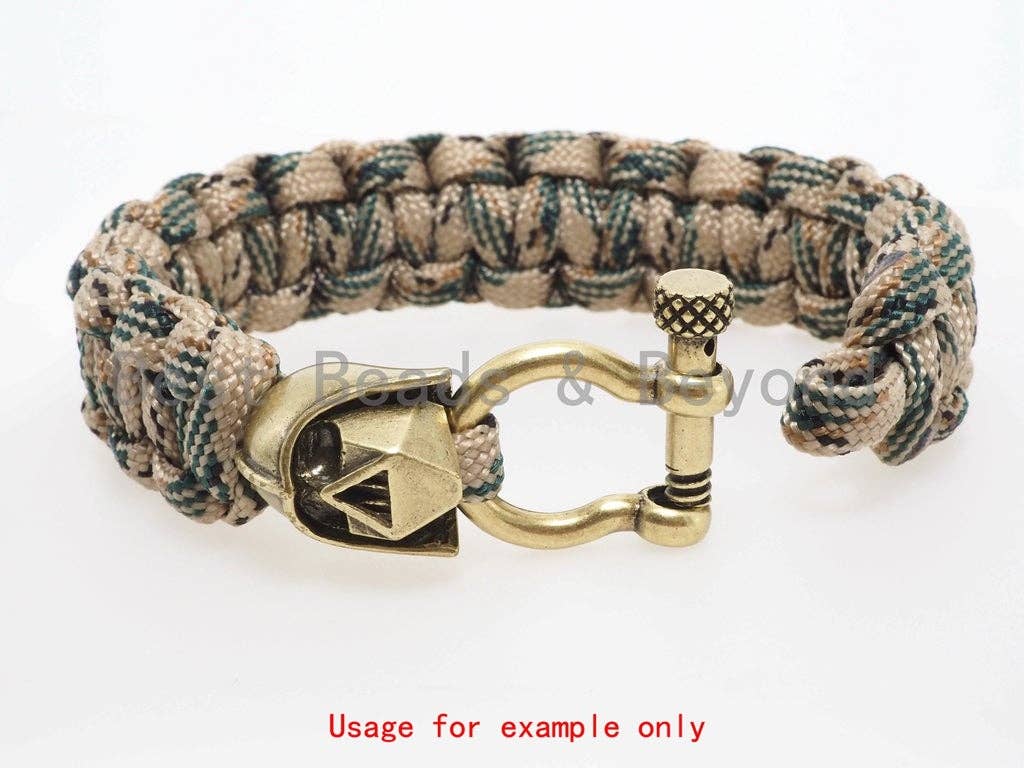 Antique Darth Vader Dark knight Soldier Helmet Beads, Knot Paracord Bracelet Keychain Making Beads, Men's Bracelet, 15x17mm, 1pc, sku#Y99