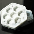 Resin Hexagon Box for Dnd Dice Case (White & Black） - 