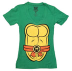 Teenage Mutant Ninja Turtles Michealangelo Costume With Mask Junior T-Shirt - S