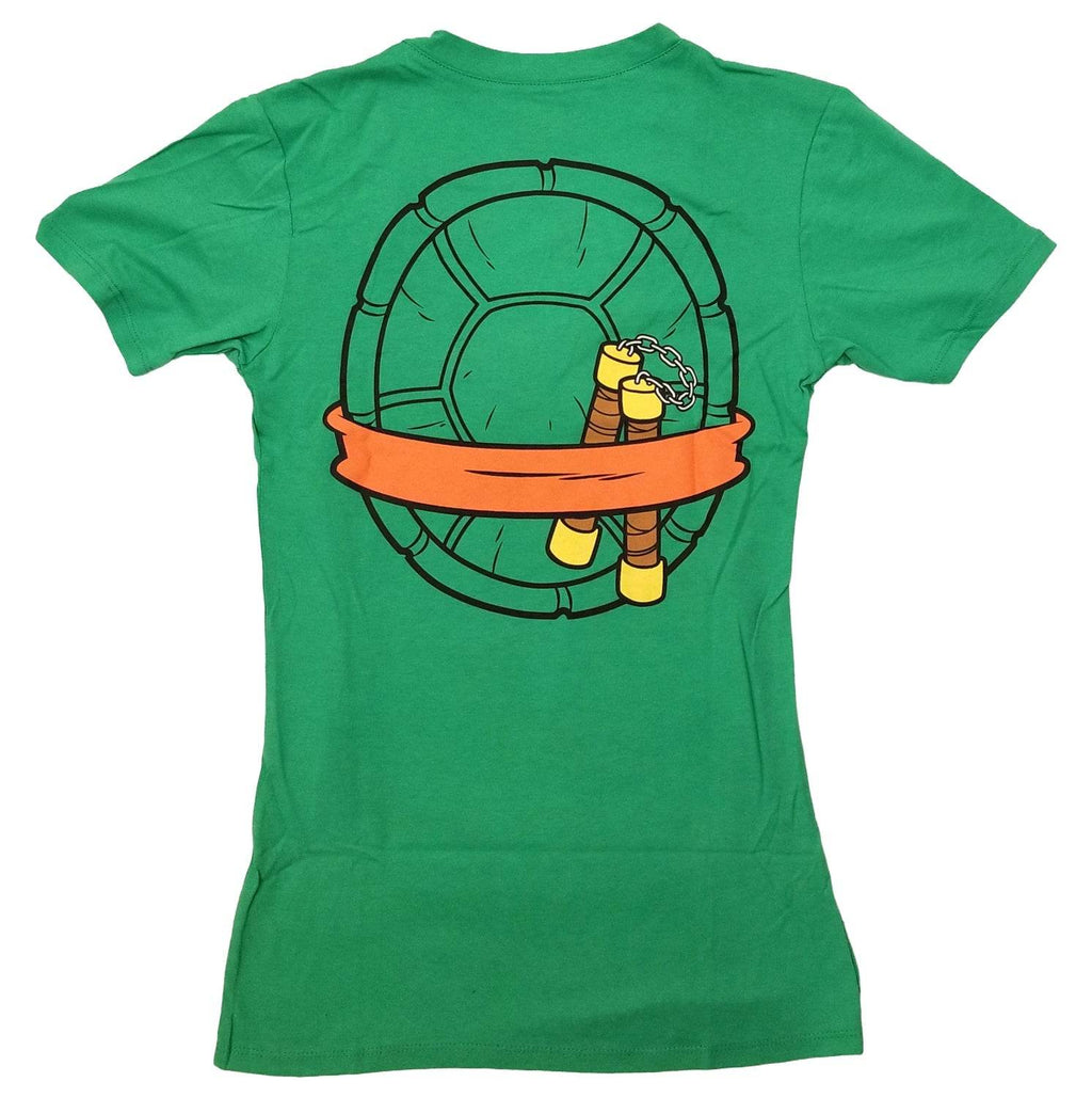 Teenage Mutant Ninja Turtles Michealangelo Costume With Mask Junior T-Shirt - S