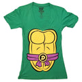 Teenage Mutant Ninja Turtles Donatello Costume With Mask Junior V-Neck T-Shirt - S