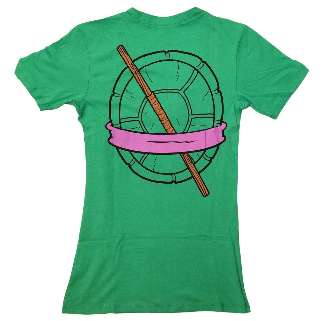 Teenage Mutant Ninja Turtles Donatello Costume With Mask Junior V-Neck T-Shirt - S