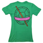Teenage Mutant Ninja Turtles Donatello Costume With Mask Junior V-Neck T-Shirt - S