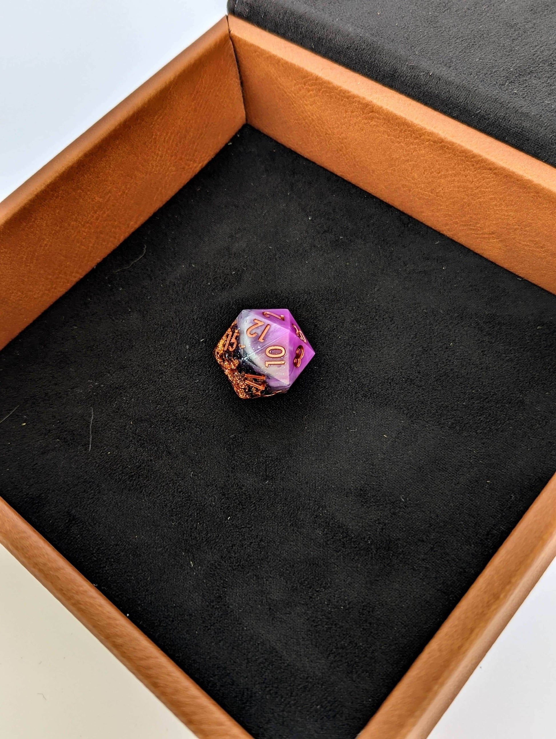 Kraken of Holding - D&D - Vegan Leather Dice Box - Chestnut