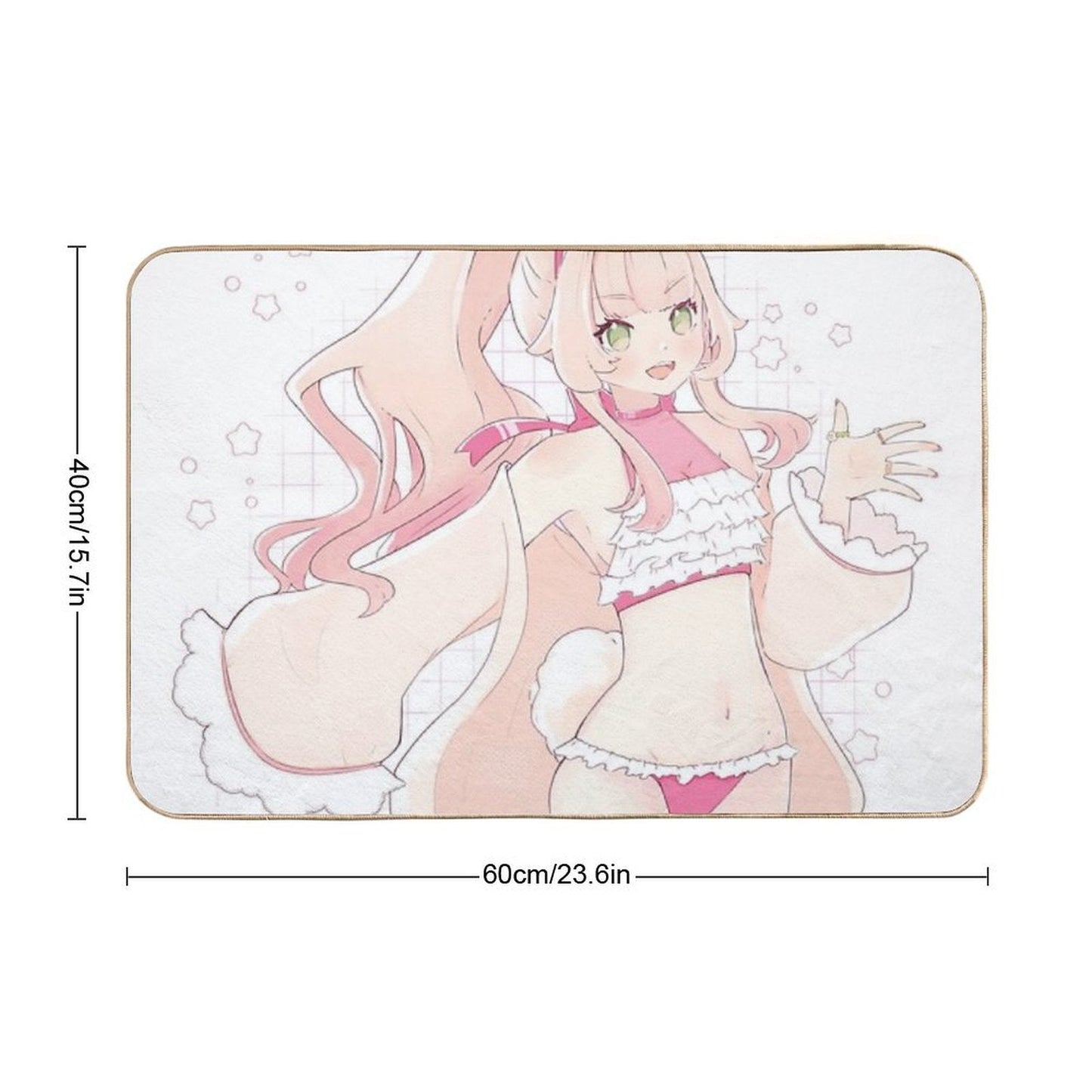 Summer Bun  Stain-Proof Bath Mat