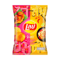 Lays 2-in-1 Potato Chips with Grilled Chicken and Papaya Salad Flavor, 1.41 oz - 