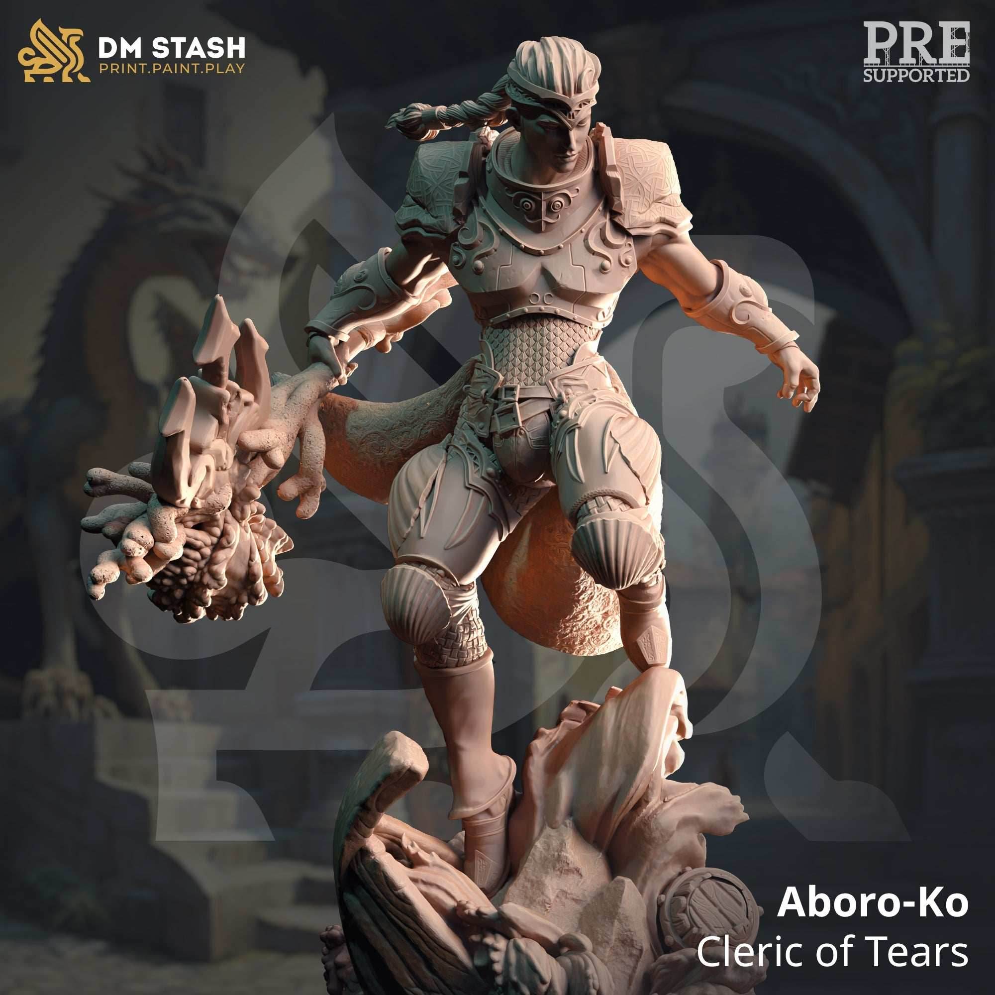 Aboro-Ko, Cleric of Tears (Male Human Pirate Cleric) - 32mm Scale