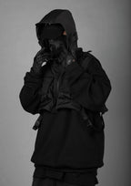 HiH34 Black Tech Guard Hoodie - Black / M