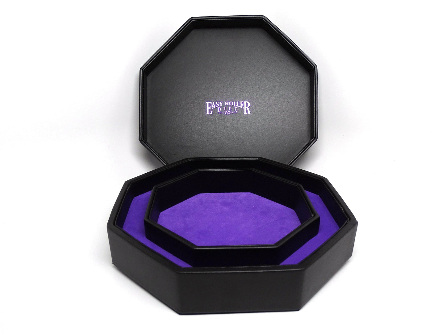 Raven Dice Tray With Dice Staging Area and Lid - 