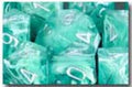 Cirrus Polyhedral Aqua/Silver 7-Die Set - Role-Players